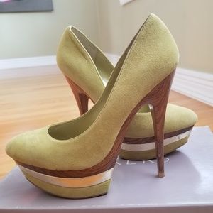 Bakers olive green heels